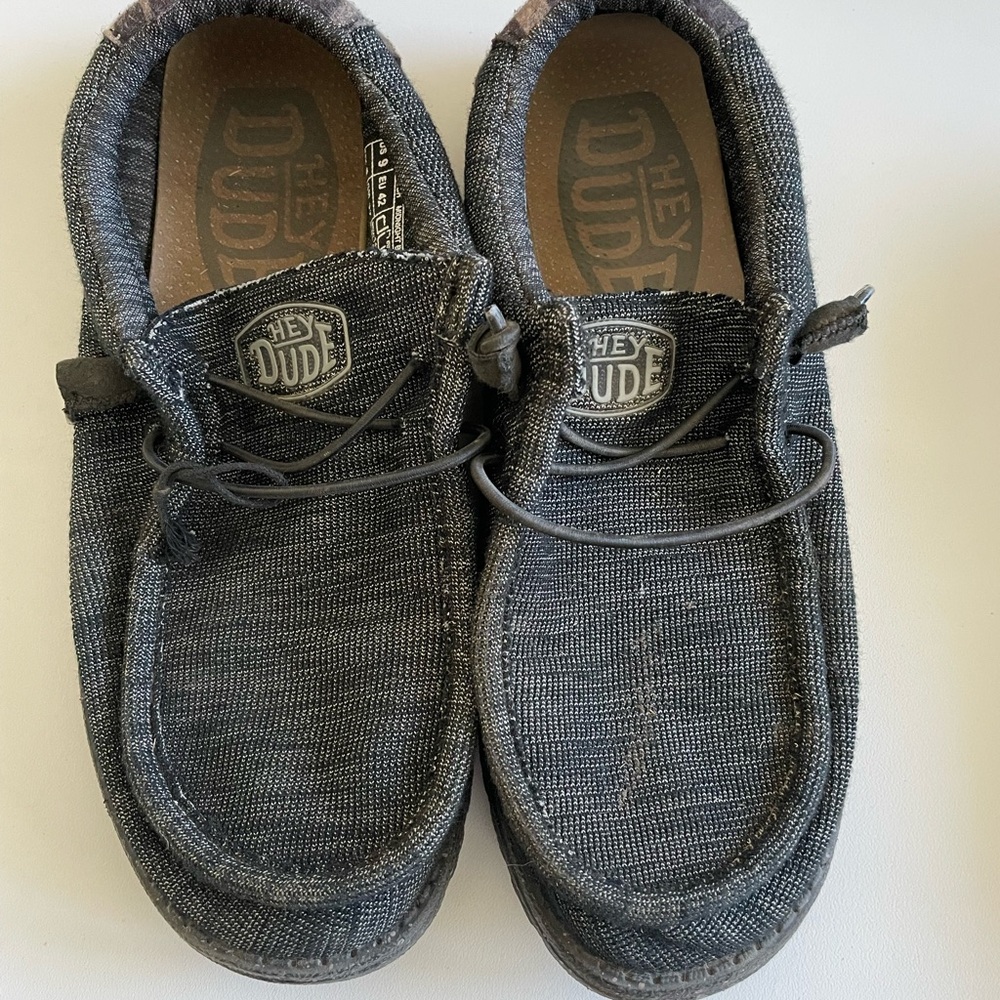 *SOLD* Hey Dude Men's Slip-On Loafers in Charcoal Gray